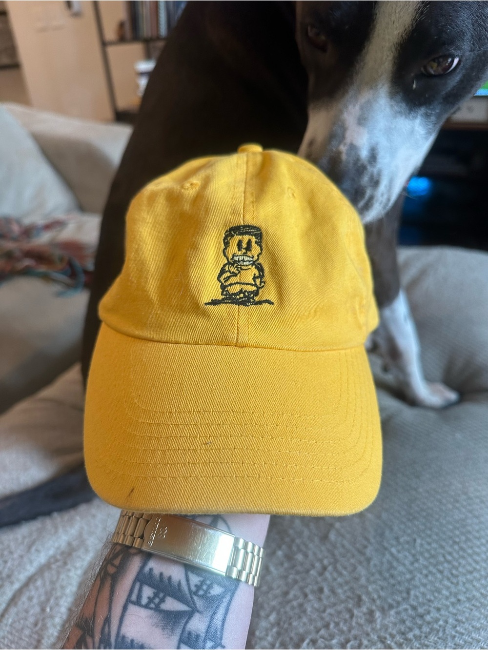 Yellow Isaiah Rashad Embroidered Baseball Cap